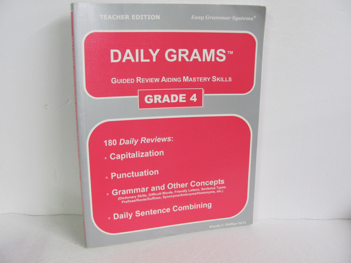 Daily Grams Easy Grammar Teacher Edition Pre-Owned Phillips Language Textbooks