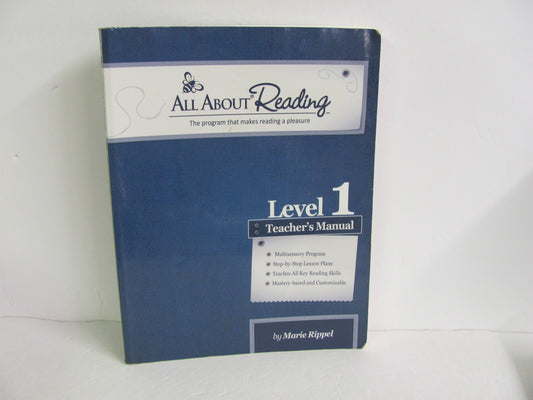 All About Reading Teacher Manual  Pre-Owned Rippel 1st Grade Reading Textbooks
