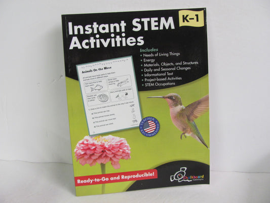 Instant Stem Activities Chalkboard Pub Pre-Owned 1st Grade General Science Books