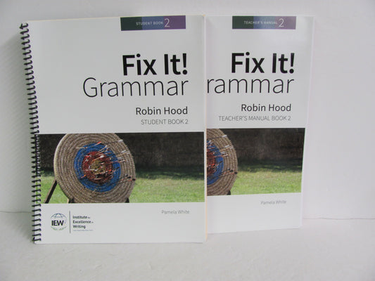Fix it Grammar Robin Hood IEW Set  Pre-Owned White Creative Writing Books