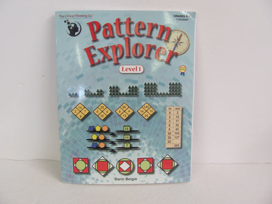 Pattern Explorer Critical Thinking Company Pre-Owned Middle School Logic Books