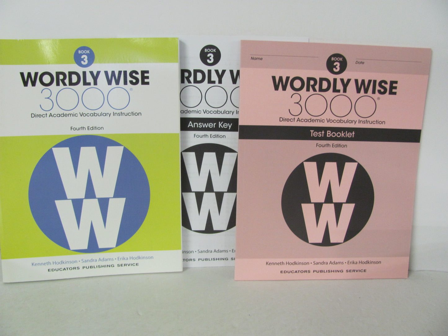 Wordly Wise 3000 Book 3 EPS Set Pre-Owned 3rd Grade Spelling/Vocabulary Books