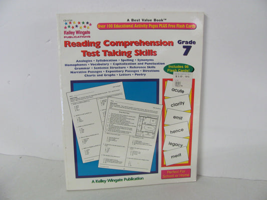 Reading Comprehension Kelley Wingate Pre-Owned 7th Grade Testing Books