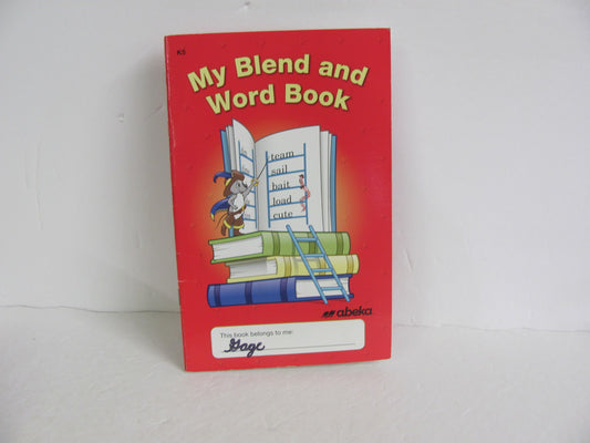 My Blend and Word Book Abeka Pre-Owned Kindergarten Language Textbooks