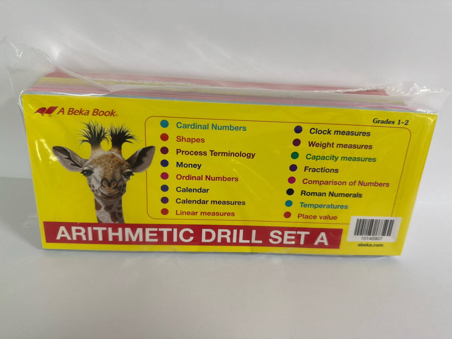 Arithmetic Drill Set A Abeka Cards Pre-Owned Elementary Mathematics Textbooks