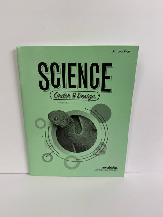 Order & Design Abeka Answer Key  Pre-Owned 7th Grade Science Textbooks