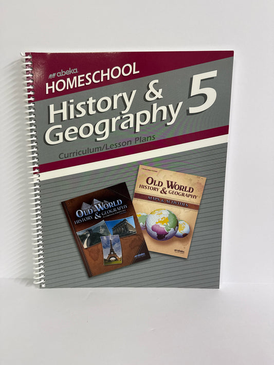 History & Geography Abeka Curriculum/Lesson Plan Pre-Owned History Textbooks