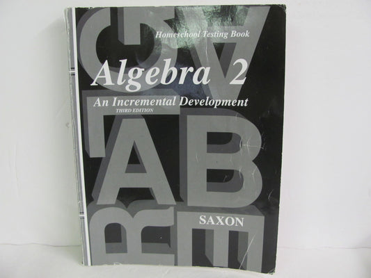 Algebra 2 Saxon Tests  Pre-Owned High School Mathematics Textbooks