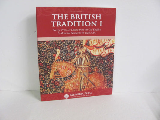 The British Tradition I Memoria Press Student Book Pre-Owned Reading Textbooks