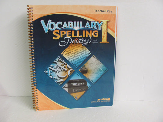 Vocabulary Spelling Poetry I Abeka 7th Grade Spelling/Vocabulary Books