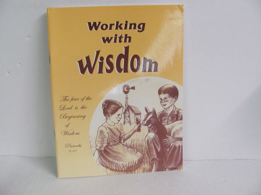 Working With Wisdom Green Pastures Workbook  Pre-Owned Elementary Bible Books