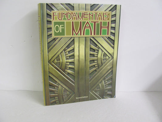 Fundamentals of Math BJU Press Student Book Pre-Owned Mathematics Textbooks