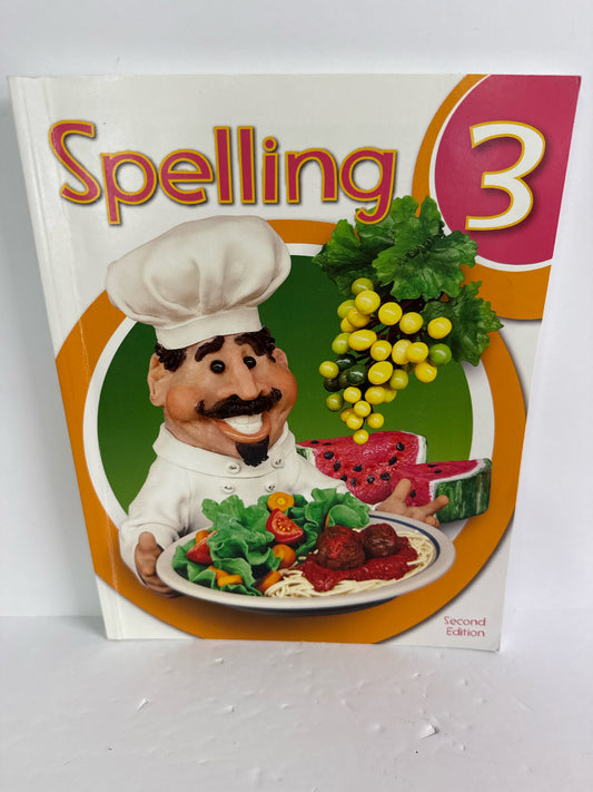 Spelling 3 BJU Press Student Workbook Pre-Owned 3rd Grade Language Textbooks