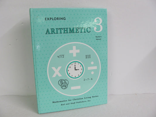 Arithmetic 3 Rod & Staff Teacher Manual  Pre-Owned Mathematics Textbooks