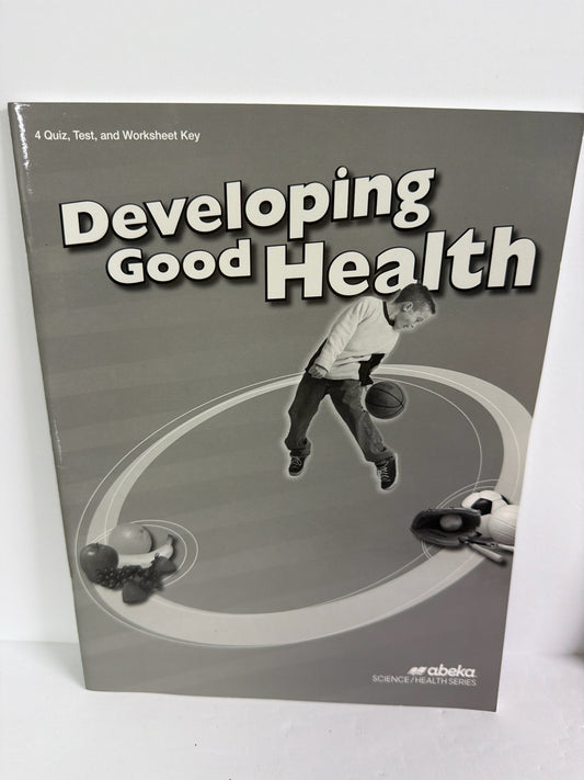 Developing Good Health Abeka Quiz/Worksheet Key  Pre-Owned Science Textbooks