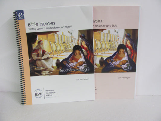 Bible Heroes IEW Set  Pre-Owned Verstegen 2nd Grade Creative Writing Books