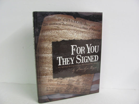 For You They Signed Master Books Pre-Owned Boyer History Textbooks