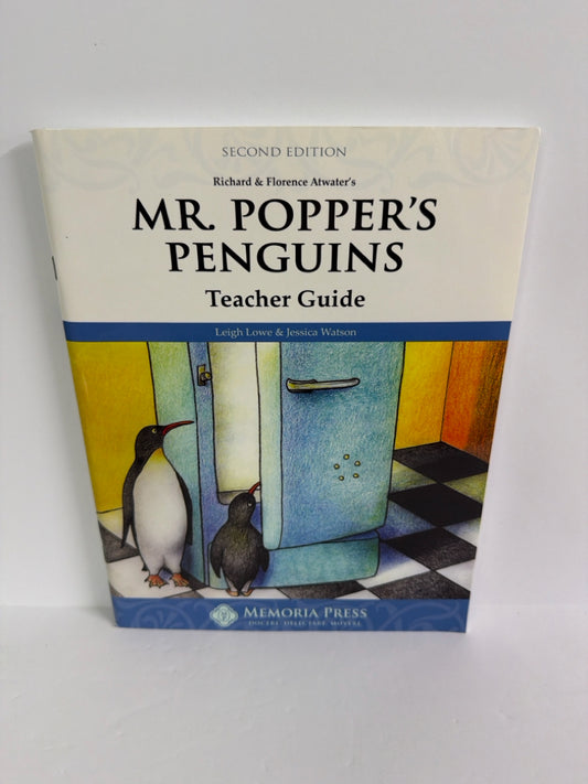 Mr. Popper's Penguins Memoria Press Teacher Guide  Pre-Owned Memoria Press