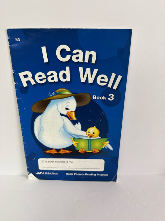 I Can Read Well Abeka Pre-Owned Kindergarten Reading Textbooks