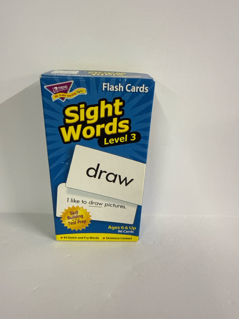 Sight Words Trend Flashcards Pre-Owned Elementary Miscellaneous