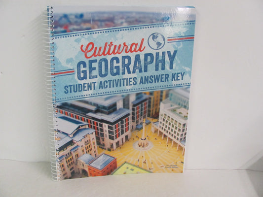 Cultural Geography BJU Press Activity Key Pre-Owned 9th Grade History Textbooks