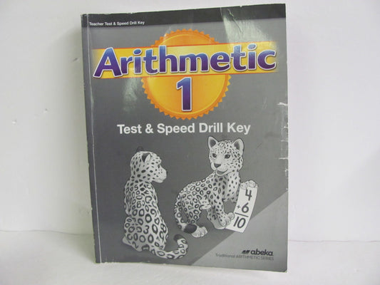 Arithmetic 1 Abeka Test Key Pre-Owned 1st Grade Mathematics Textbooks