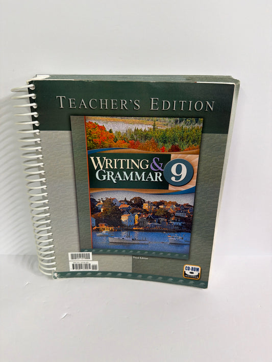 Writing & Grammar 9 BJU Press Teacher Edition  Pre-Owned Language Textbooks