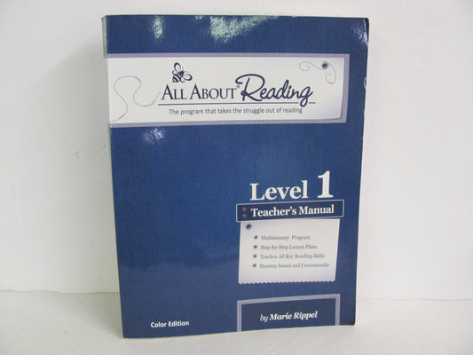All About Reading Teacher Manual  Pre-Owned Rippel 1st Grade Reading Textbooks