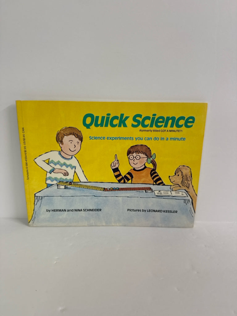 Quick Science Scholastic Pre-Owned Herman and Nina Schneider Experiment Books