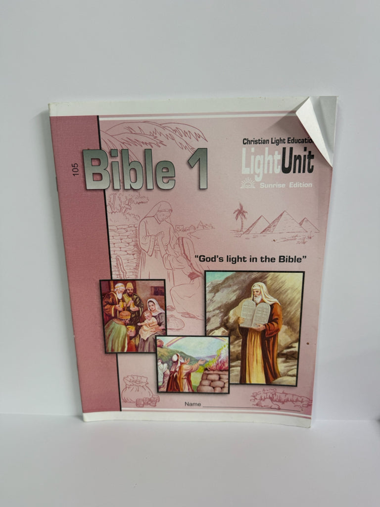 Bible 1 Christian Light LightUnit Pre-Owned 1st Grade Bible Textbooks