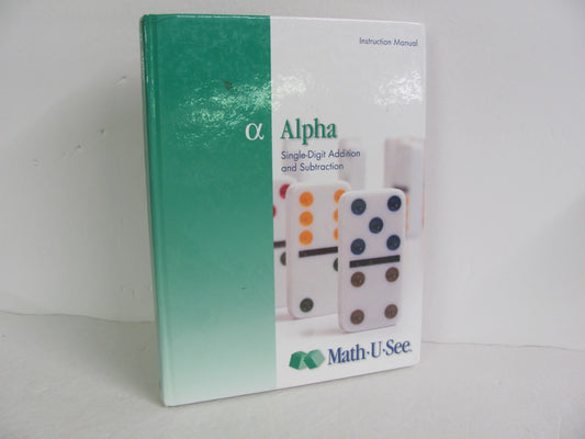 Alpha Math U See Instruction Manual  Pre-Owned Demme Mathematics Textbooks