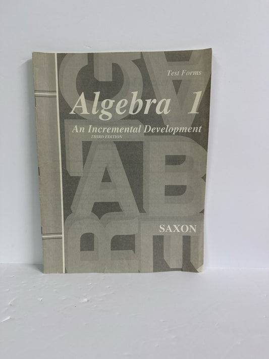 Algebra 1 Saxon Tests  Pre-Owned High School Mathematics Textbooks