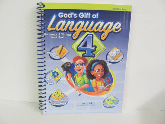Language 4 Abeka Teacher Key  Pre-Owned 4th Grade Language Textbooks