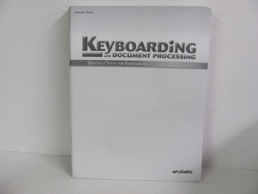 Keyboarding Abeka Quizzes/Tests  Pre-Owned High School Electives (Books)
