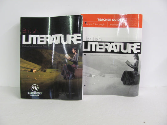 British Literature Master Books Set  Pre-Owned High School Reading Textbooks