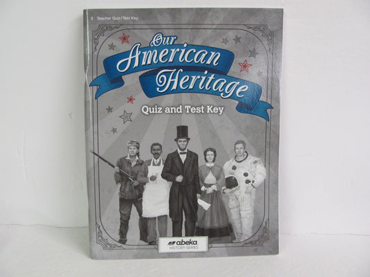 Our American Heritage Abeka Quiz/Test Key  Pre-Owned 3rd Grade History Textbooks