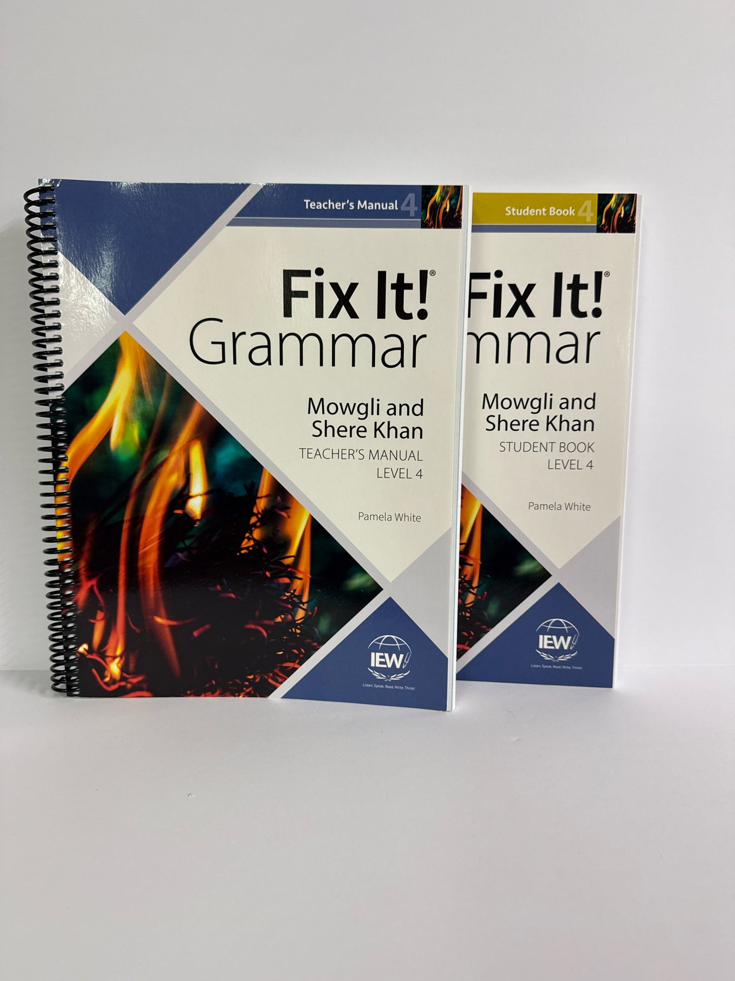 Fix It Grammar Mowgli and Shere IEW Set  Pre-Owned White IEW Fix It Grammar