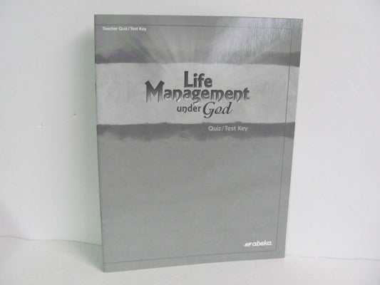 Life Management Under God Abeka Quiz/Test Key  Pre-Owned Bible Textbooks