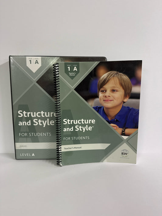 Structure & Style Year1, Level A IEW Set  Pre-Owned IEW Elementary Writing Books