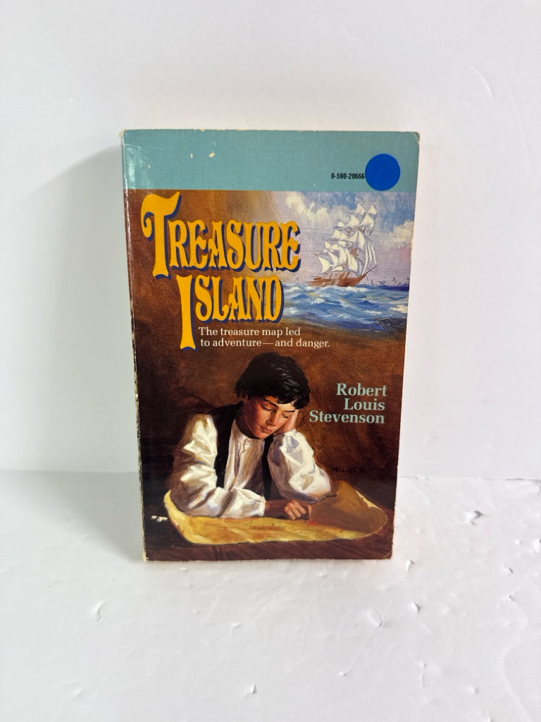Treasure Island Scholastic Pre-Owned Stevenson Fiction Books