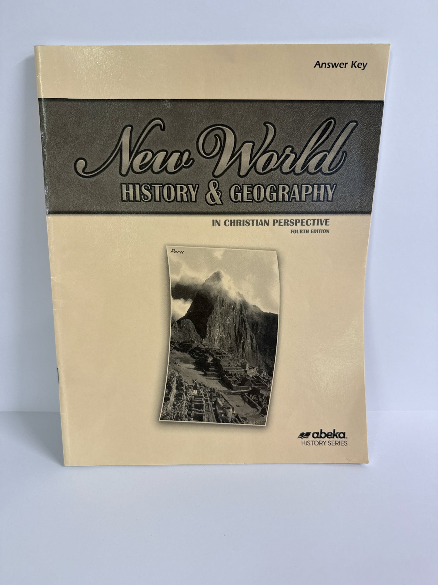 New World History and Gegraphy.. Abeka Answer Key  Pre-Owned History Textbooks