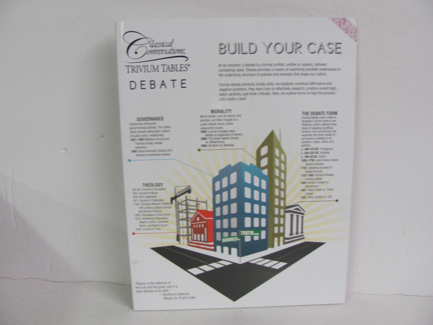 Build Your Case Trivium Tables Pamplet  Pre-Owned Classical Conversations