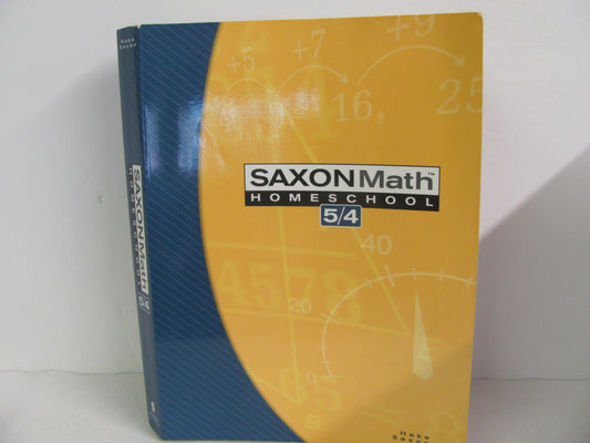 Math 54 Saxon Student Book Pre-Owned Saxon 4th Grade Mathematics Textbooks