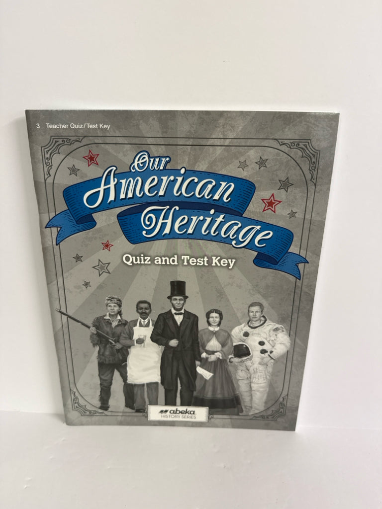 Our American Heritage Abeka Quiz/Test Key  Pre-Owned 3rd Grade History Textbooks