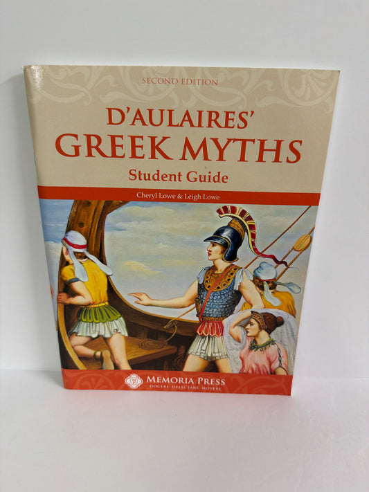 D'Aulaires' Greek Myths Memoria Press Student Guide Pre-Owned Memoria Press