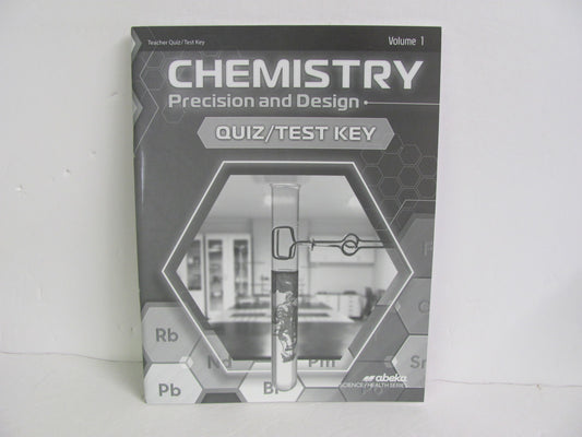 Chemistry Vol 1 Abeka Quiz/Test Key  Pre-Owned 11th Grade Science Textbooks