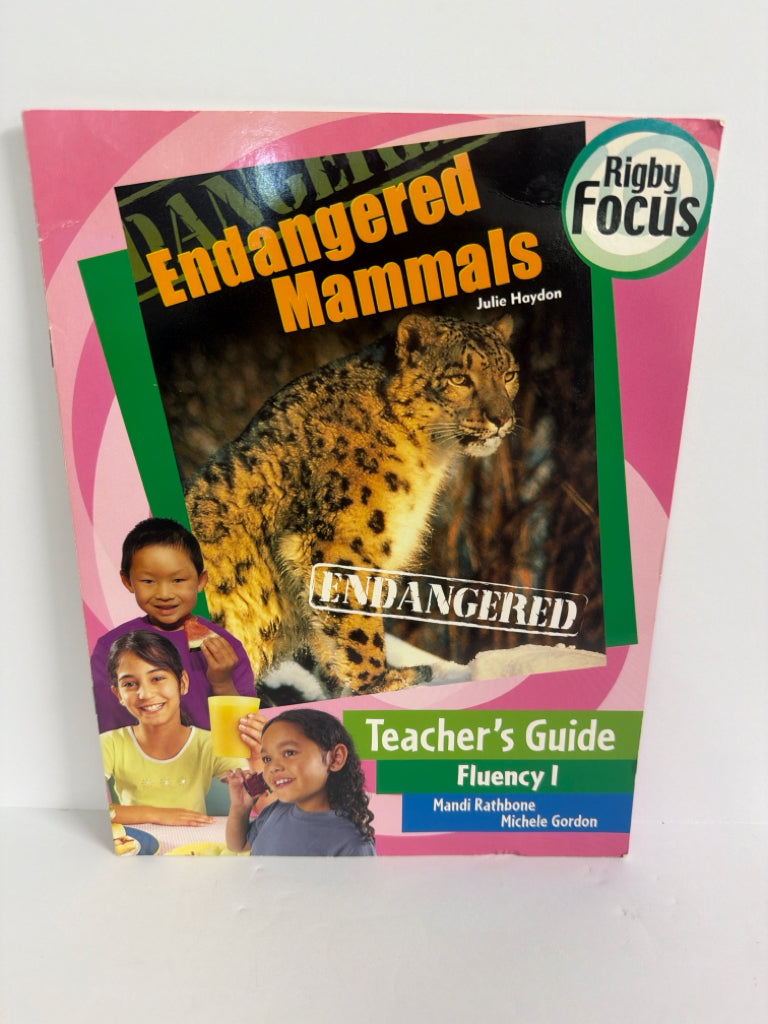 Endangered Mammals Rigby Teacher Guide  Pre-Owned Animals/Insects Books
