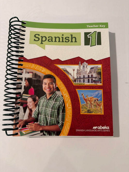Spanish 1 Abeka Teacher Key  Pre-Owned High School Literature