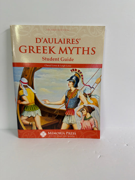 D'Aulaires' Greek Myths Memoria Press Student Guide Pre-Owned Literature