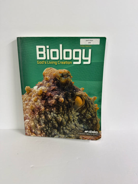 Biology God's Living Creation Abeka Student Book Pre-Owned 10th Grade Science